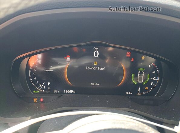 JM3KK1HC7R1145400 2024 MAZDA CX-90 White Вид щитка приладів