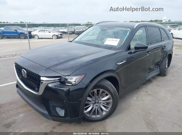 JM3KKBHA0S1229679 2025 MAZDA CX-90 PHEV Black წინა მარცხენა ხედი სამი მეოთხედიდან