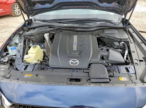 JM3KKBHA3R1136598 2024 MAZDA CX-90 Blue Vista del compartimento del motor