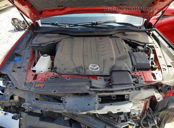 JM3KKBHD3R1164816 2024 MAZDA CX-90 Burgundy ძრავის განყოფილების ხედი