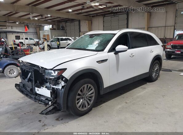JM3KKBHD3S1256143 2025 MAZDA CX-90 White Առջևի ձախ երեք քառորդ տեսարան