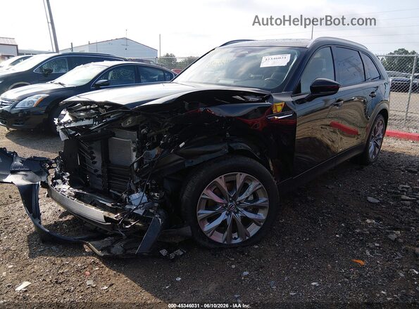JM3KKBHD8T1382015 2026 MAZDA CX-90 Black წინა მარცხენა ხედი სამი მეოთხედიდან