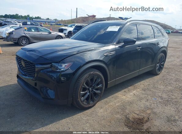 JM3KKCHA3S1248247 2025 MAZDA CX-90 Black წინა მარცხენა ხედი სამი მეოთხედიდან
