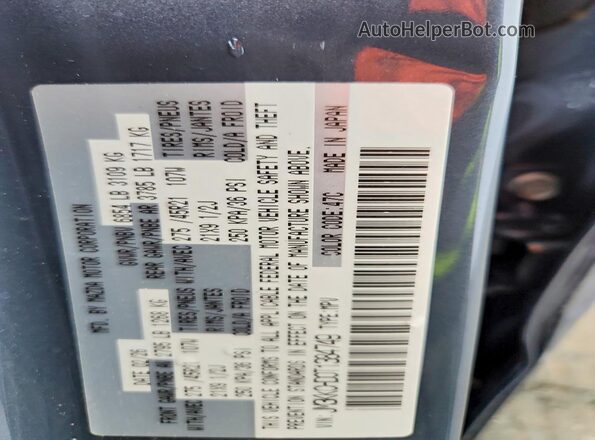 JM3KKCHD0T1384749 2026 MAZDA CX-90 Blue Vista de la etiqueta del VIN