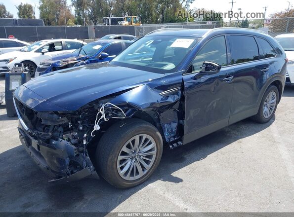 JM3KKCHD1R1114731 2024 MAZDA CX-90 Blue Передня ліва чверть