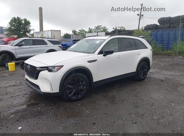JM3KKCHD1T1354529 2026 MAZDA CX-90 White წინა მარცხენა ხედი სამი მეოთხედიდან