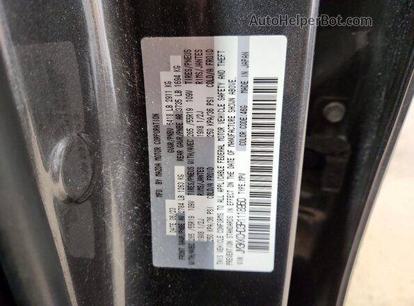 JM3KKCHD3R1118960 2024 MAZDA CX-90 Charcoal VIN կոդի պիտակի տեսք