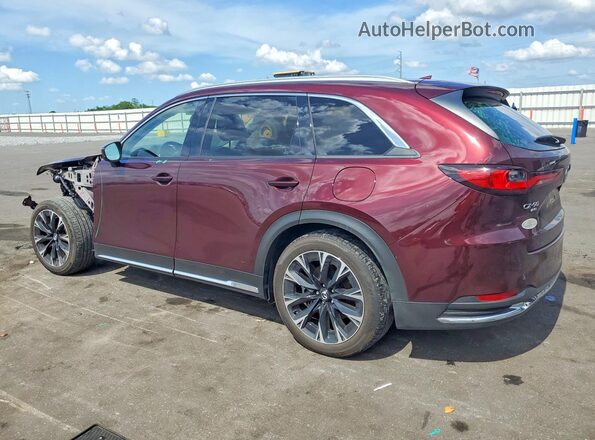 JM3KKDHA0R1112657 2024 MAZDA CX-90 Бордовый Задняя левая четверть