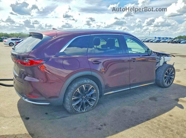 JM3KKDHA0R1112657 2024 MAZDA CX-90 Бордовый Задняя правая четверть