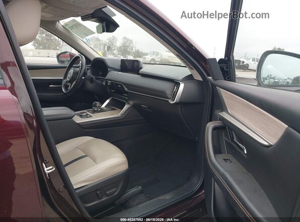 JM3KKDHA4R1108594 2024 MAZDA CX-90 PHEV Burgundy Widok wnętrza z przodu