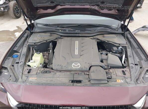 JM3KKDHA4R1108594 2024 MAZDA CX-90 PHEV Burgundy Widok z tyłu