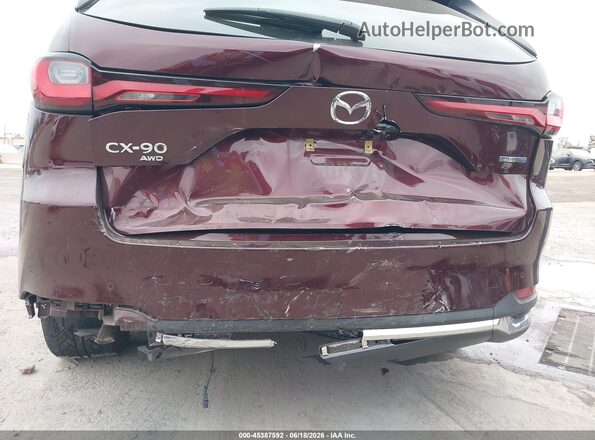 JM3KKDHA4R1108594 2024 MAZDA CX-90 PHEV Burgundy Widok z przodu