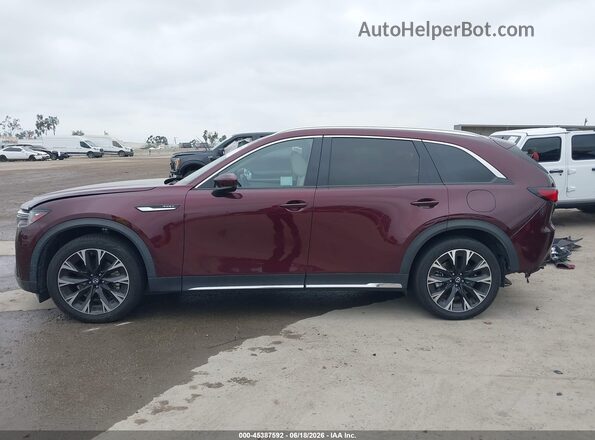 JM3KKDHA4R1108594 2024 MAZDA CX-90 PHEV Burgundy Widok wnętrza 360 stopni