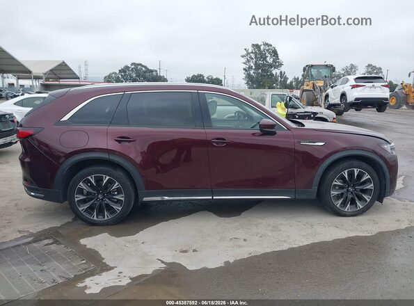 JM3KKDHA4R1108594 2024 MAZDA CX-90 PHEV Burgundy Widok wnętrza z tyłu