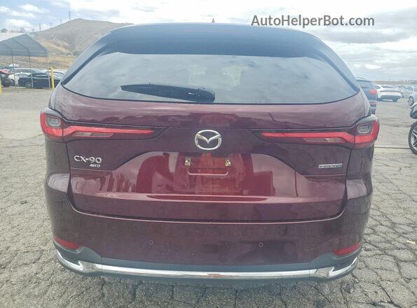 JM3KKDHA8R1110252 2024 MAZDA CX-90 Red Vista trasera