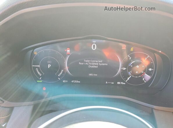 JM3KKDHA8R1154798 2024 MAZDA CX-90 Black Instrument cluster view