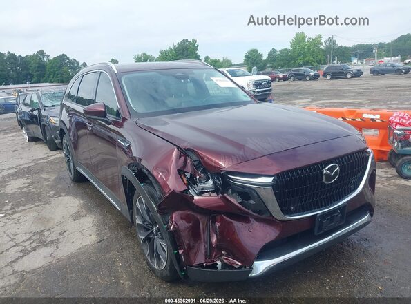 JM3KKDHA9R1150890 2024 MAZDA CX-90 PHEV Maroon Front view