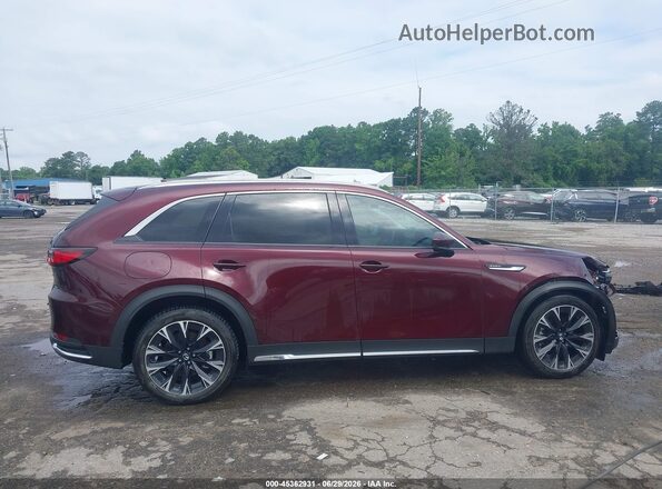 JM3KKDHA9R1150890 2024 MAZDA CX-90 PHEV Maroon Rear interior view