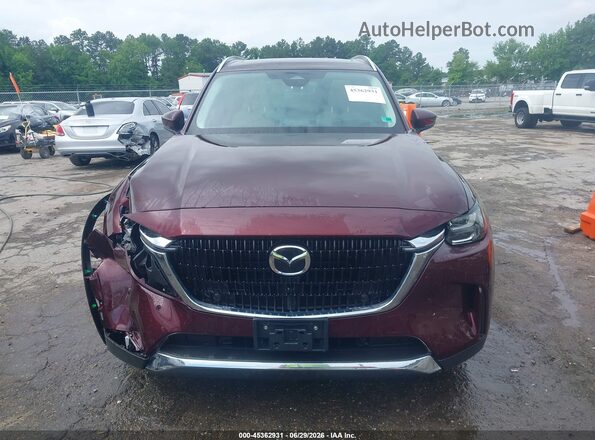 JM3KKDHA9R1150890 2024 MAZDA CX-90 PHEV Maroon Instrument cluster view