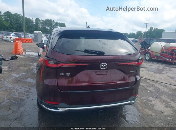 JM3KKDHA9R1150890 2024 MAZDA CX-90 PHEV Maroon 