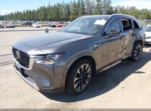 JM3KKDHC4R1103543 2024 MAZDA CX-90 Gray Առջևի ձախ երեք քառորդ տեսարան