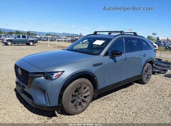 JM3KKDHC7T1359568 2026 MAZDA CX-90 Blue წინა მარცხენა ხედი სამი მეოთხედიდან