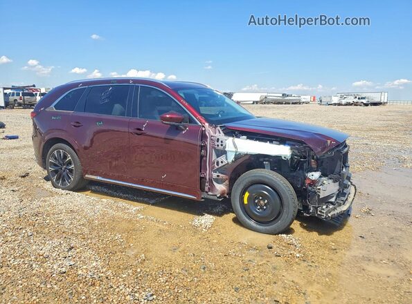 JM3KKDHC9S1195836 2025 MAZDA CX-90 Maroon Front right
