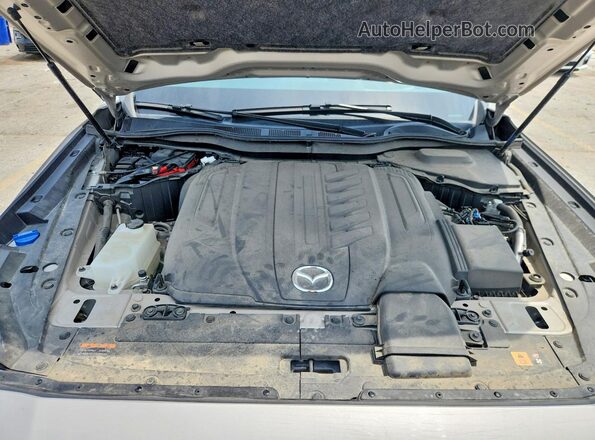 JM3KKDHD1R1167628 2024 MAZDA CX-90 Silver Widok komory silnika