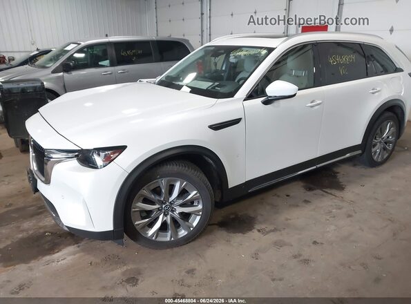 JM3KKDHD3R1101792 2024 MAZDA CX-90 White Առջևի ձախ երեք քառորդ տեսարան