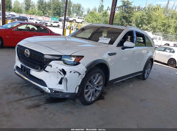 JM3KKDHD3R1165363 2024 MAZDA CX-90 White Vista tres cuartos delantera izquierda