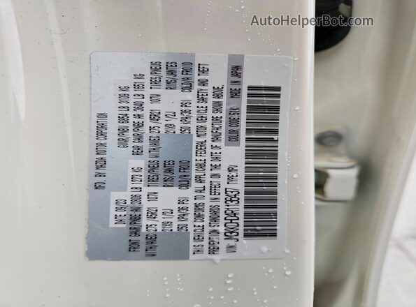 JM3KKDHD4R1136437 2024 MAZDA CX-90 White Панорамний вид салону 360°