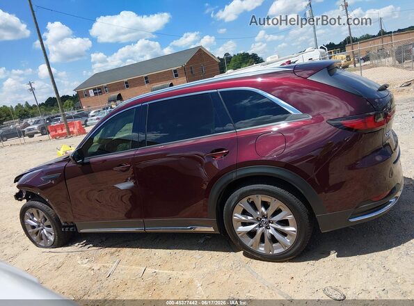 JM3KKDHDXR1126687 2024 MAZDA CX-90 Red Սալոնի 360 աստիճան տեսք