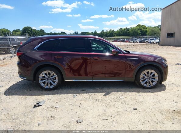 JM3KKDHDXR1126687 2024 MAZDA CX-90 Red Սալոնի հետևի տեսք