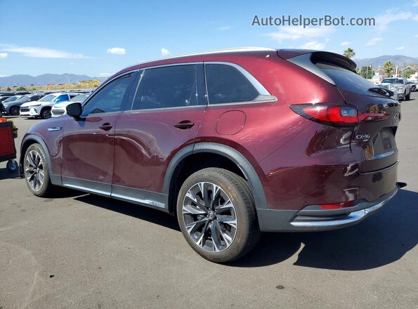 JM3KKEHA7R1134497 2024 MAZDA CX-90 Maroon Rear left