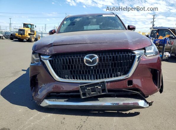 JM3KKEHA7R1134497 2024 MAZDA CX-90 Maroon Front view