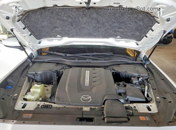 JM3KKEHA8R1158680 2024 MAZDA CX-90 White ძრავის განყოფილების ხედი