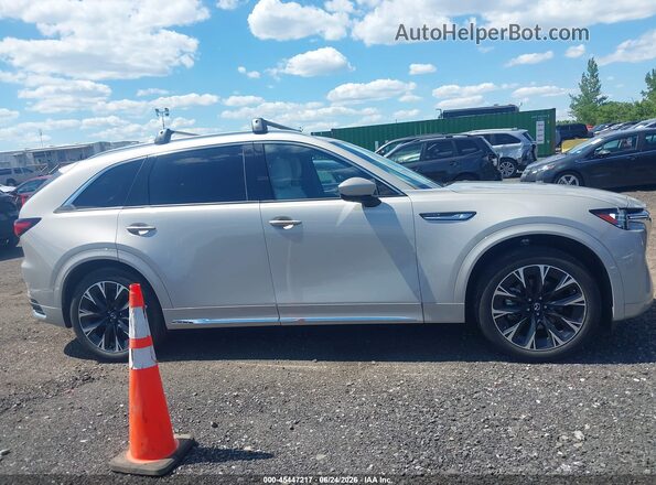 JM3KKEHC2R1188789 2024 MAZDA CX-90 Cream Rear interior view
