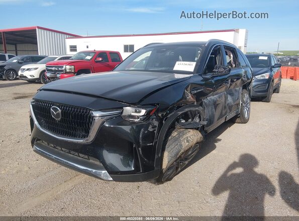 JM3KKEHD0S1229256 2025 MAZDA CX-90 Black Առջևի ձախ երեք քառորդ տեսարան