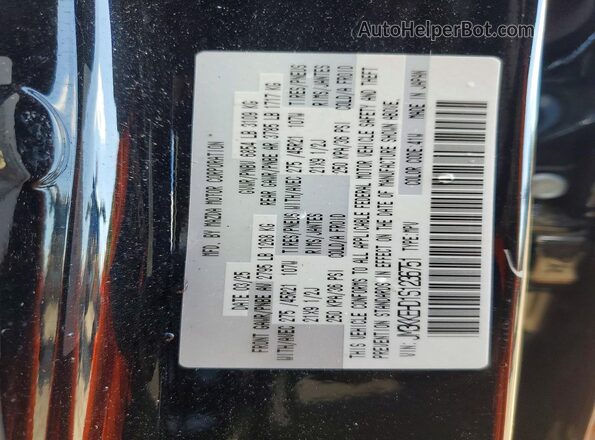 JM3KKEHD1S1236751 2025 MAZDA CX-90 Black VIN sticker view