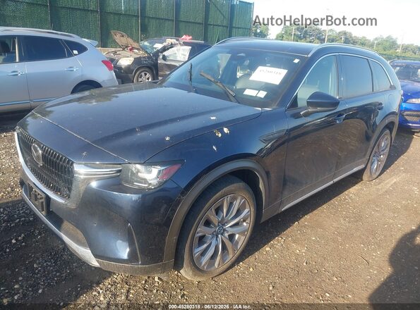 JM3KKEHD4R1128540 2024 MAZDA CX-90 Blue Передня ліва чверть