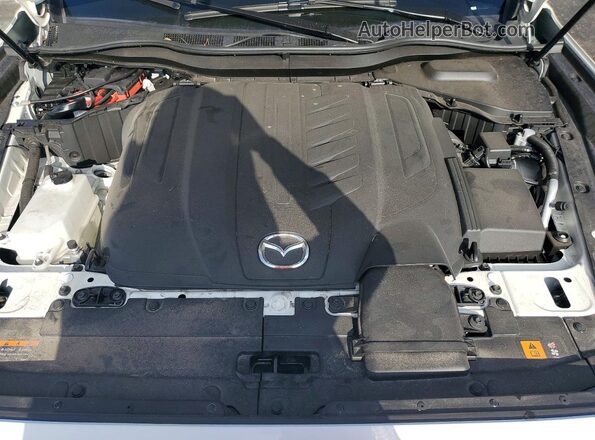 JM3KKEHD6S1214910 2025 MAZDA CX-90 White Engine compartment view