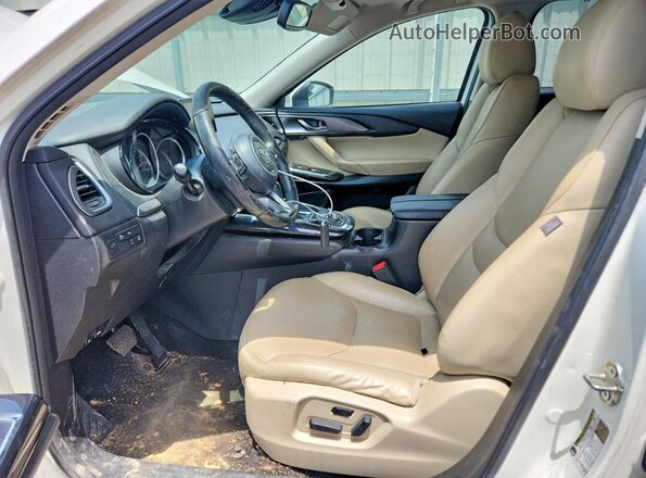 JM3TCACY0G0121155 2016 MAZDA CX-9 White წინა სალონის ხედი