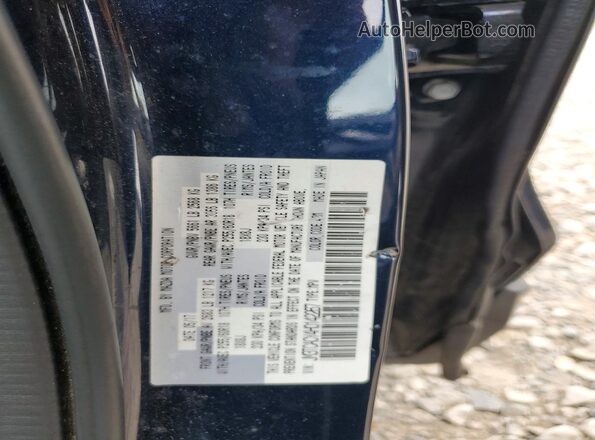 JM3TCACY4H0142267 2017 MAZDA CX-9 Blue VIN կոդի պիտակի տեսք