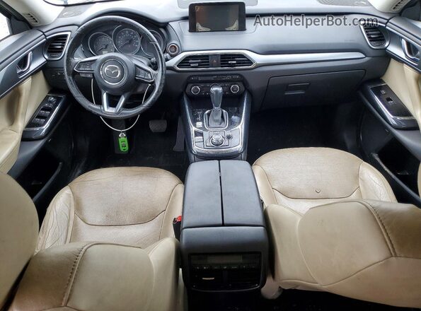 JM3TCACY4H0142267 2017 MAZDA CX-9 Blue Առջևի վահանակի տեսք