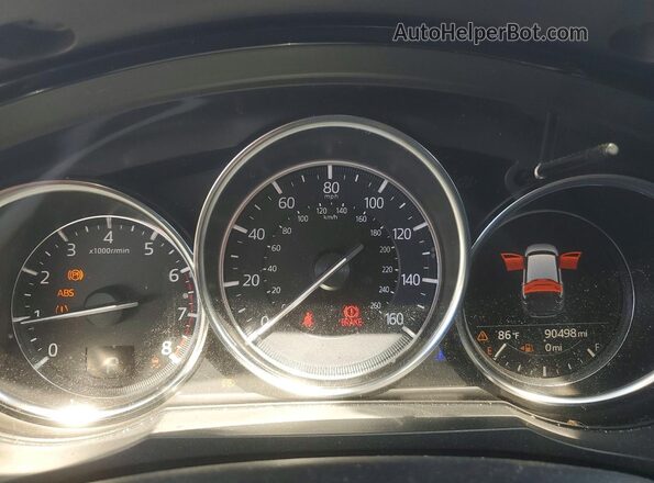 JM3TCACY7J0228971 2018 MAZDA CX-9 Gray Instrument cluster view