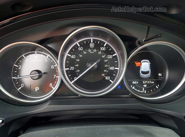 JM3TCACY7M0510077 2021 MAZDA CX-9 White Սարքավորումների վահանակի տեսք