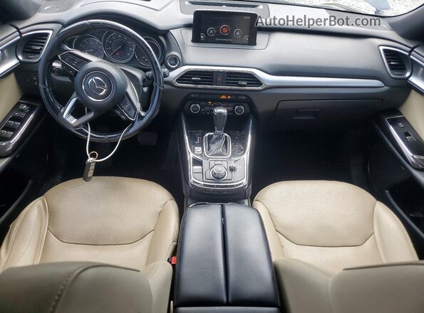 JM3TCADY0G0106816 2016 MAZDA CX-9 Blue Առջևի վահանակի տեսք