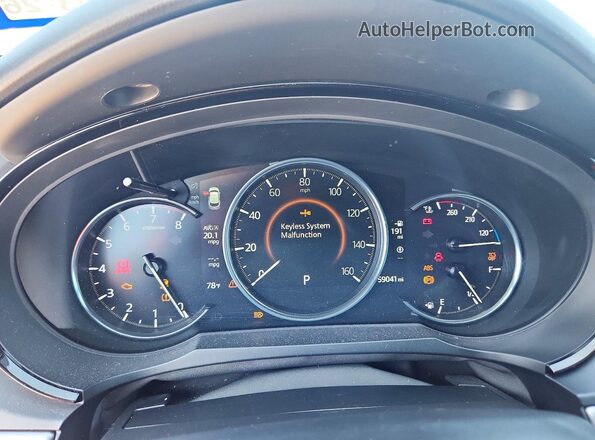 JM3TCADY2L0417092 2020 MAZDA CX-9 Blue Widok zestawu wskaźników