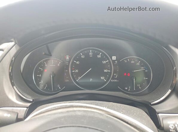 JM3TCADY4L0405932 2020 MAZDA CX-9 White Instrument cluster view