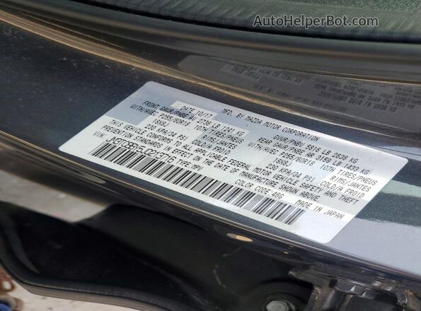 JM3TCBBY5J0213716 2018 MAZDA CX-9 Gray VIN კოდის სტიკერის ხედი